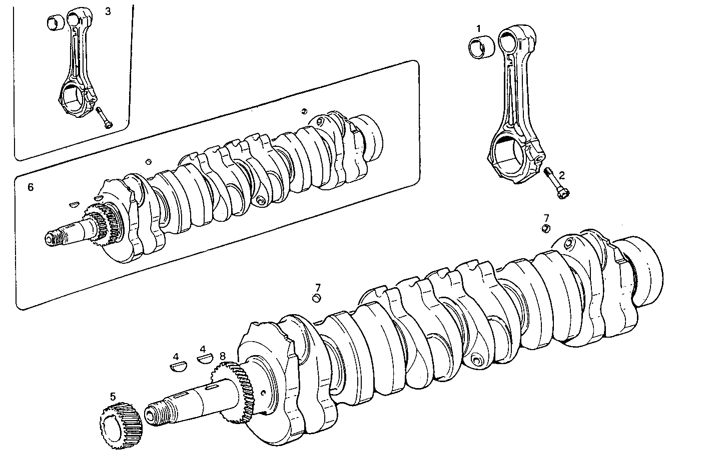 CRANK SHAFT - CONNECTING RODS