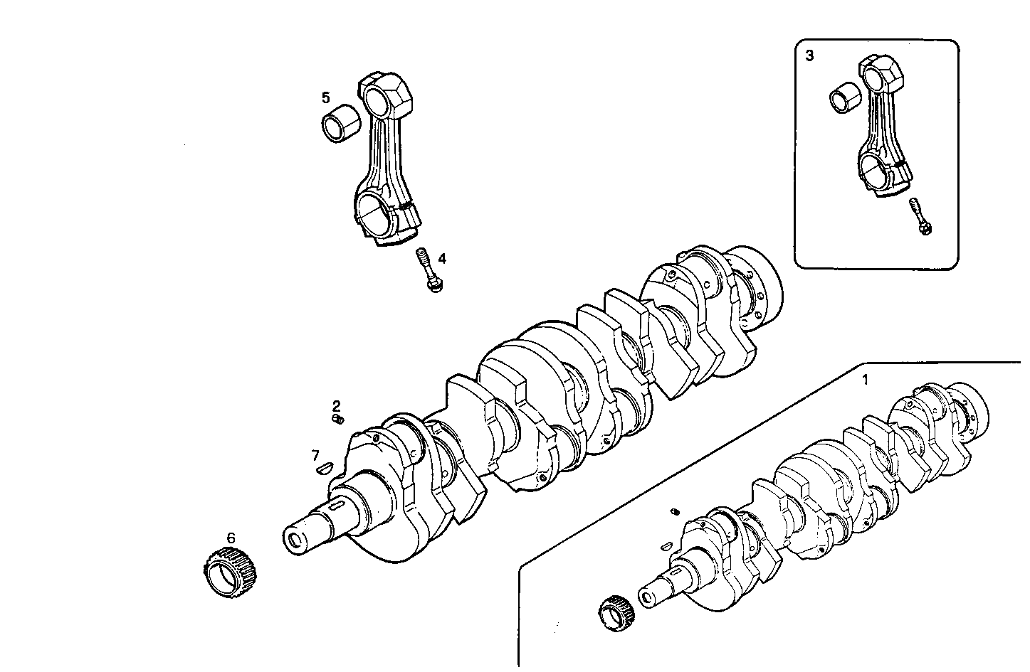 CRANK SHAFT - CONNECTING RODS