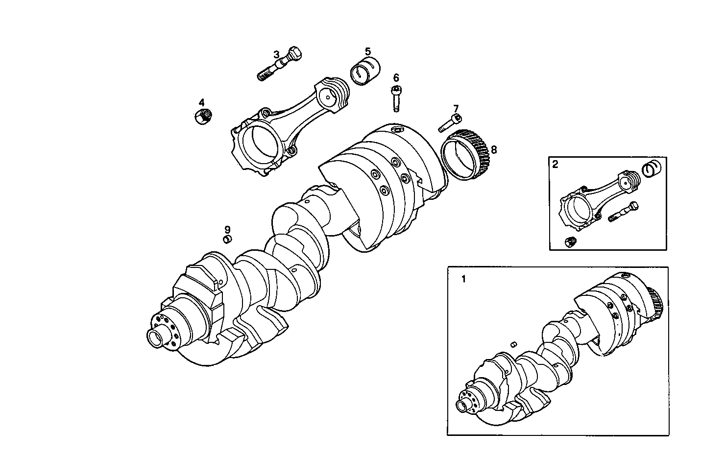 CRANK SHAFT - CONNECTING RODS