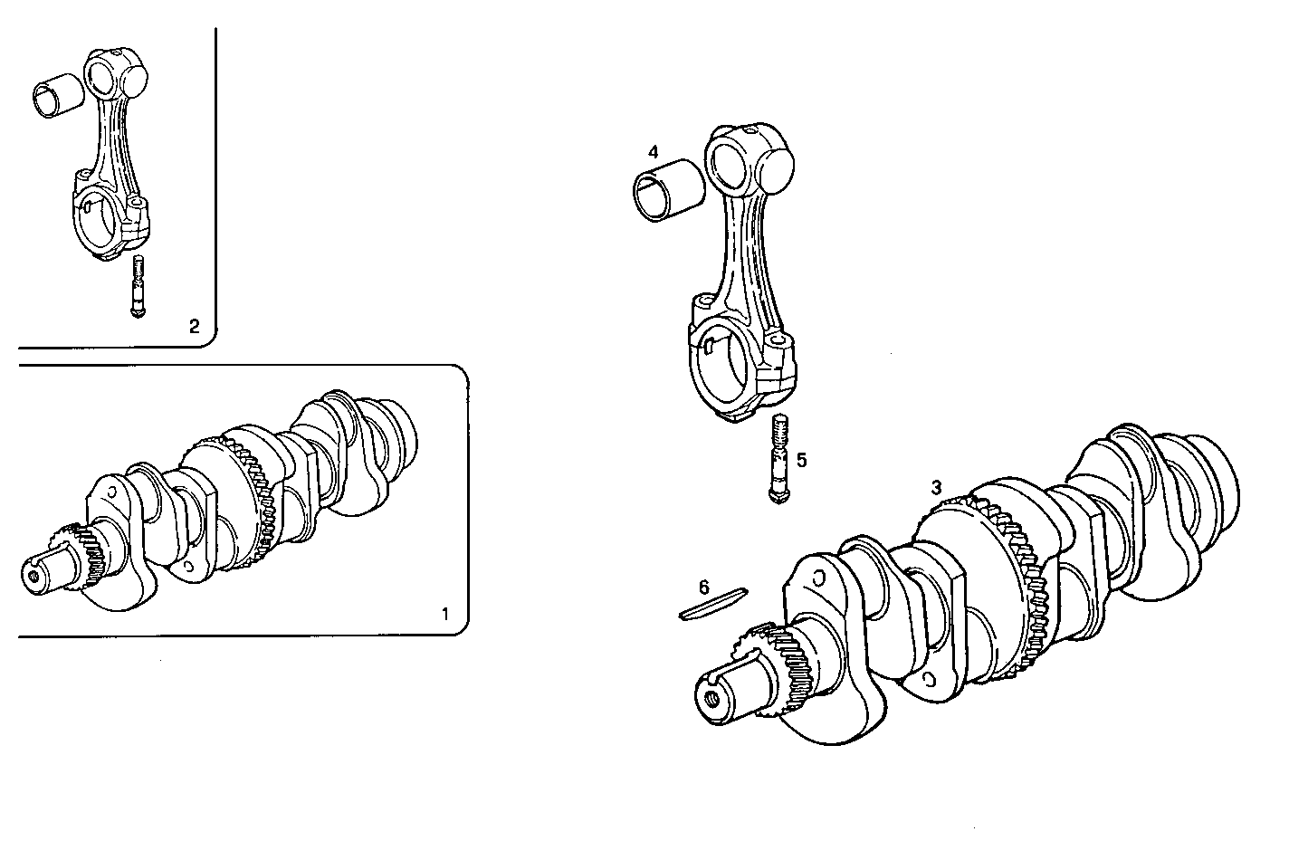 CRANK SHAFT - CONNECTING RODS