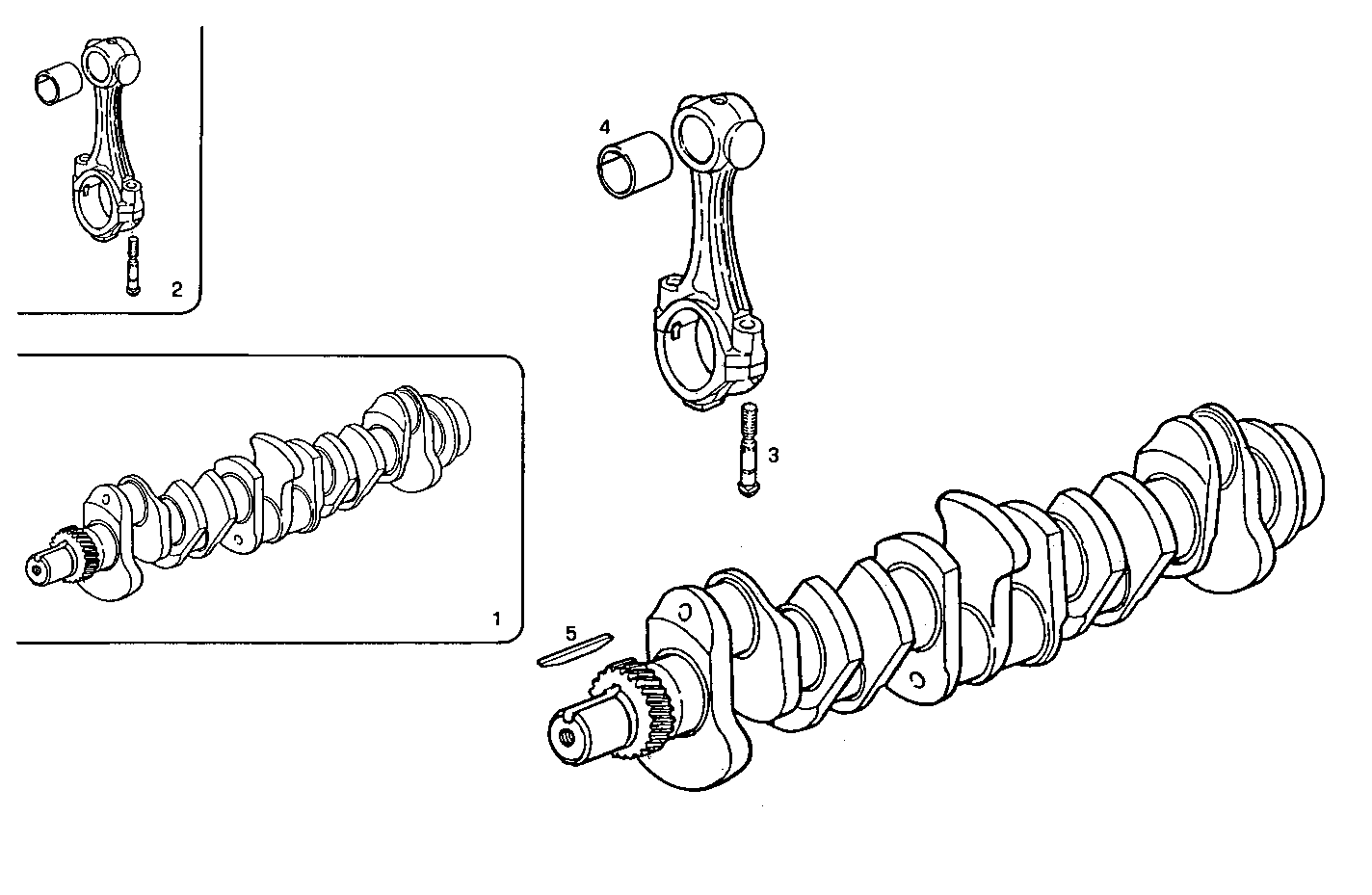 CRANK SHAFT - CONNECTING RODS