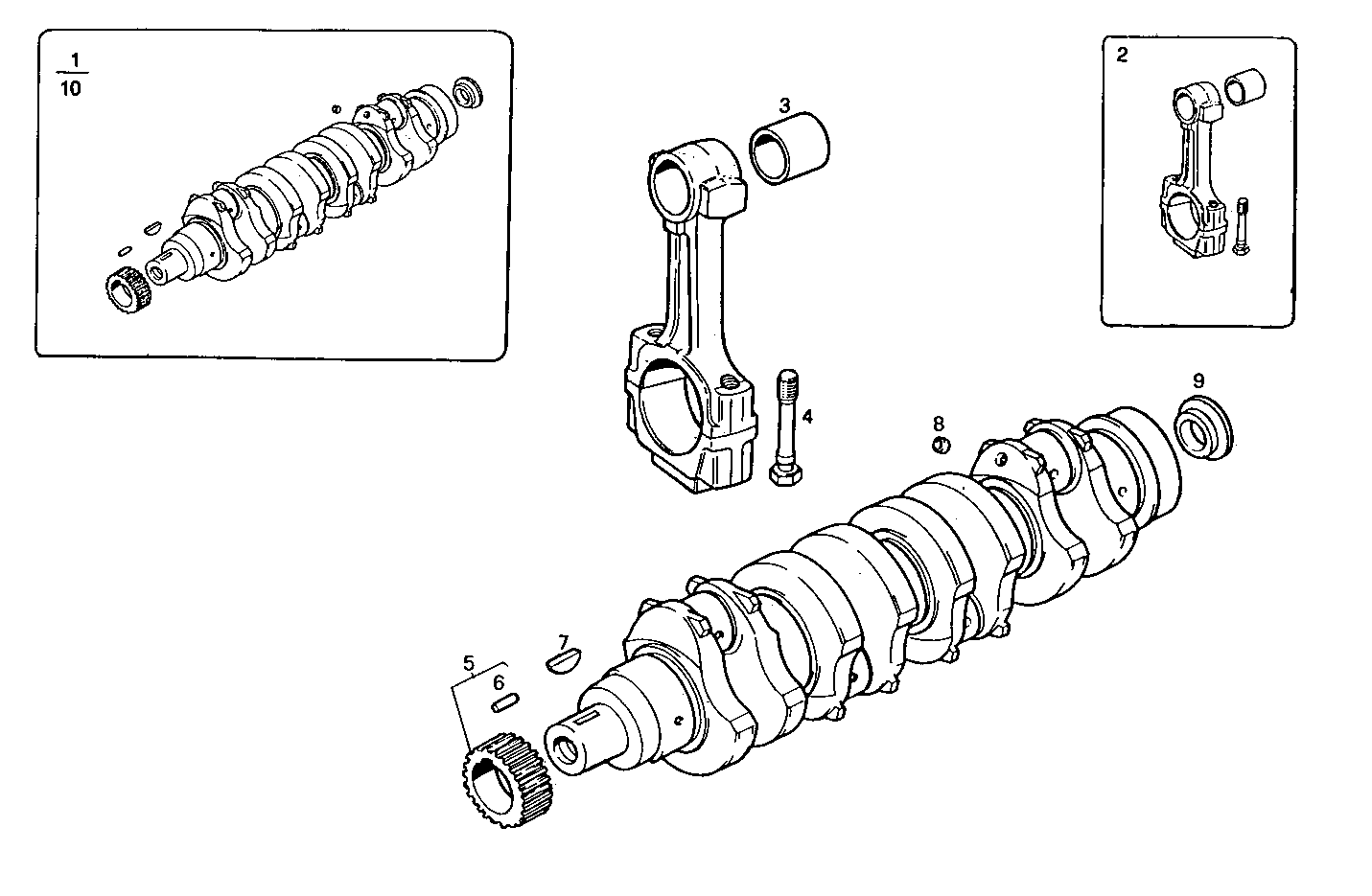 CRANK SHAFT - CONNECTING RODS