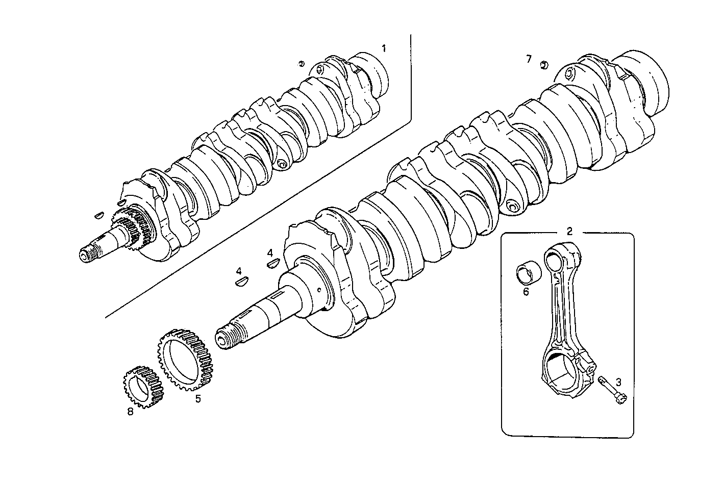 CRANK SHAFT - CONNECTING RODS