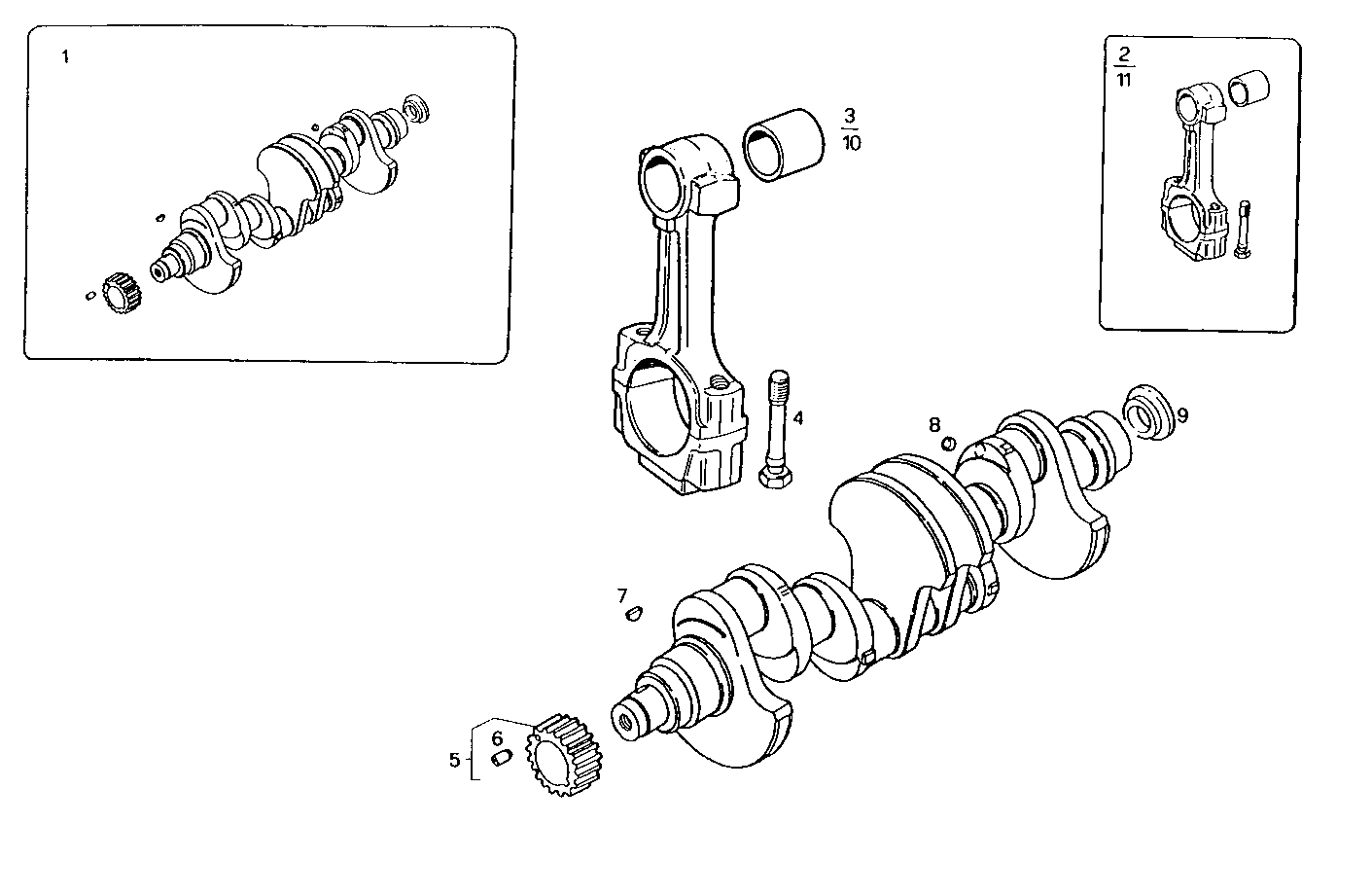 CRANK SHAFT - CONNECTING RODS