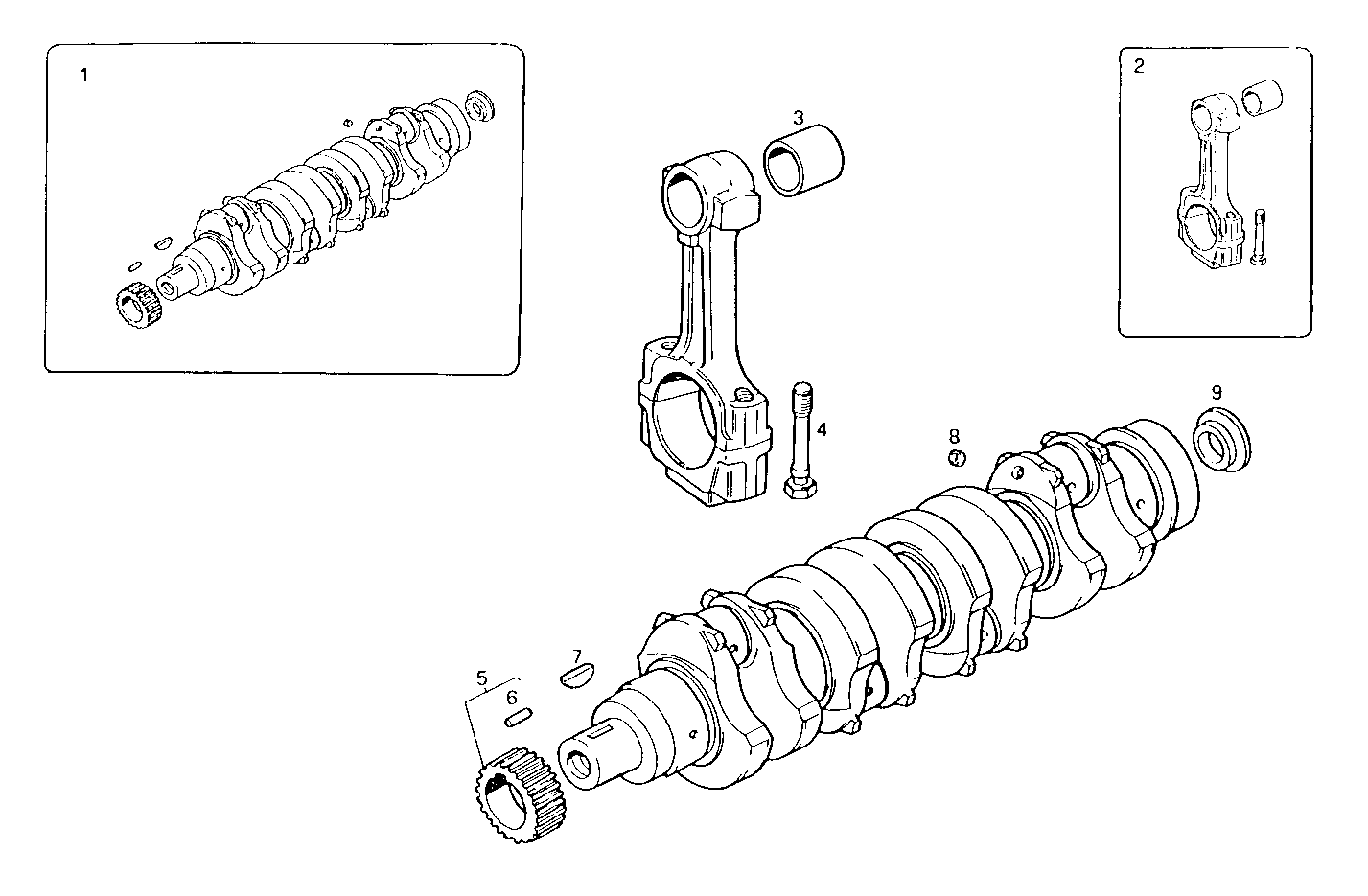 CRANK SHAFT - CONNECTING RODS