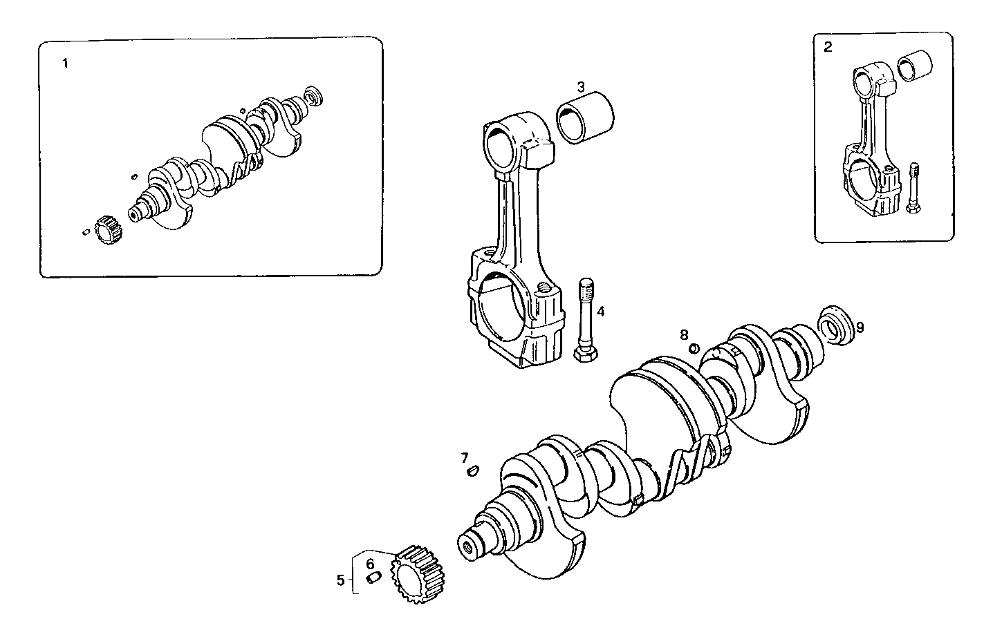 CRANK SHAFT - CONNECTING RODS