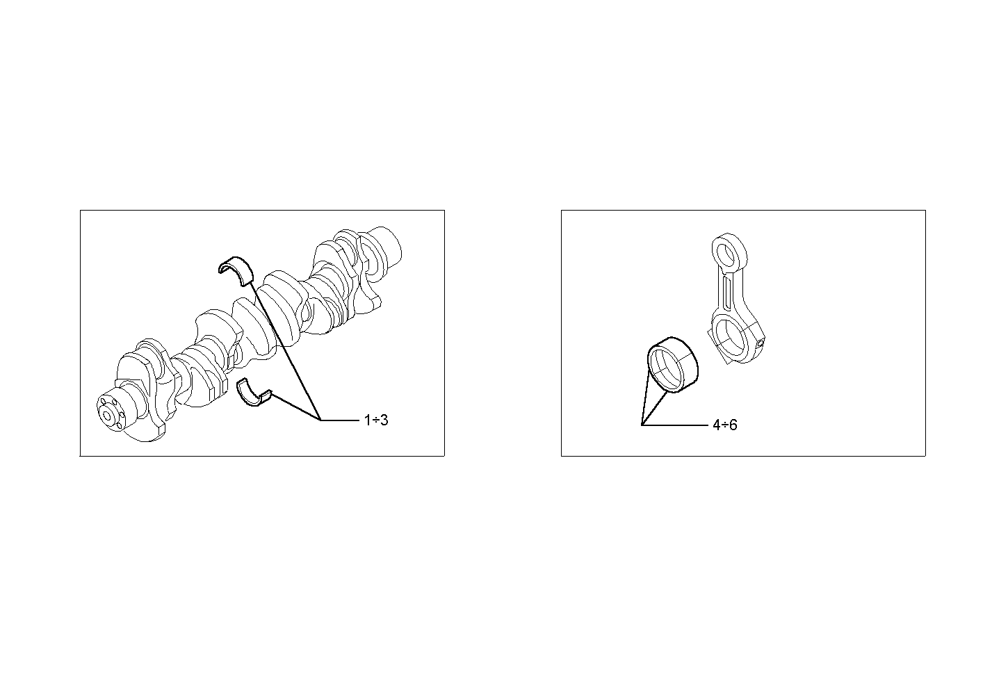 THRUST RING SET - MAIN AND ROD BEARINGS