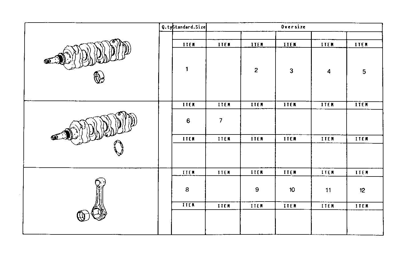 THRUST RING SET - MAIN AND ROD BEARINGS