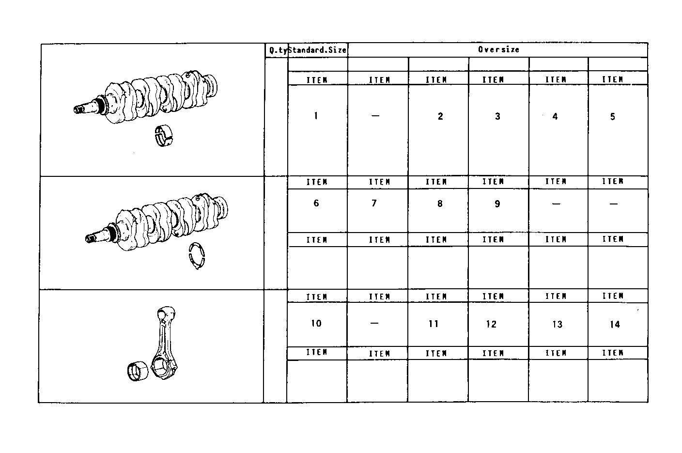 THRUST RING SET - MAIN AND ROD BEARINGS