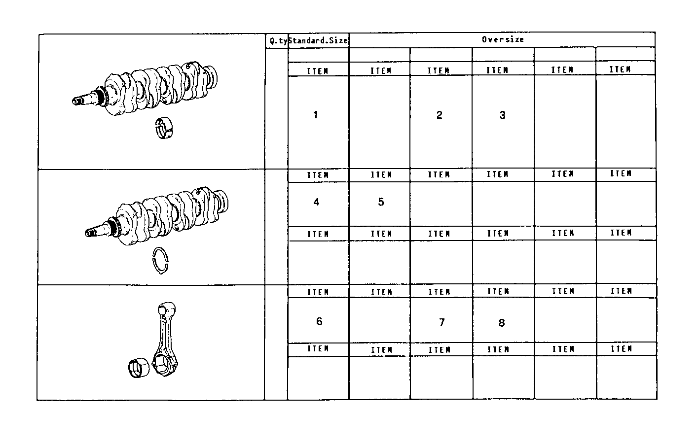THRUST RING SET - MAIN AND ROD BEARINGS