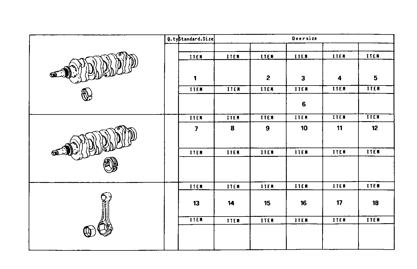 THRUST RING SET - MAIN AND ROD BEARINGS