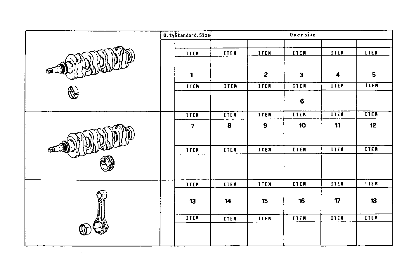 THRUST RING SET - MAIN AND ROD BEARINGS