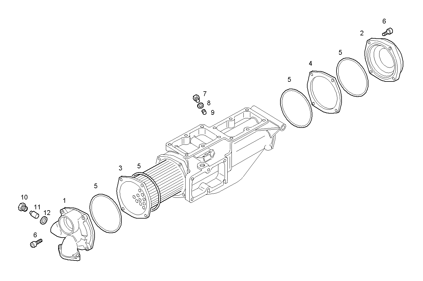 AIR - WATER HEAT EXCHANGER (COMPONENTS)