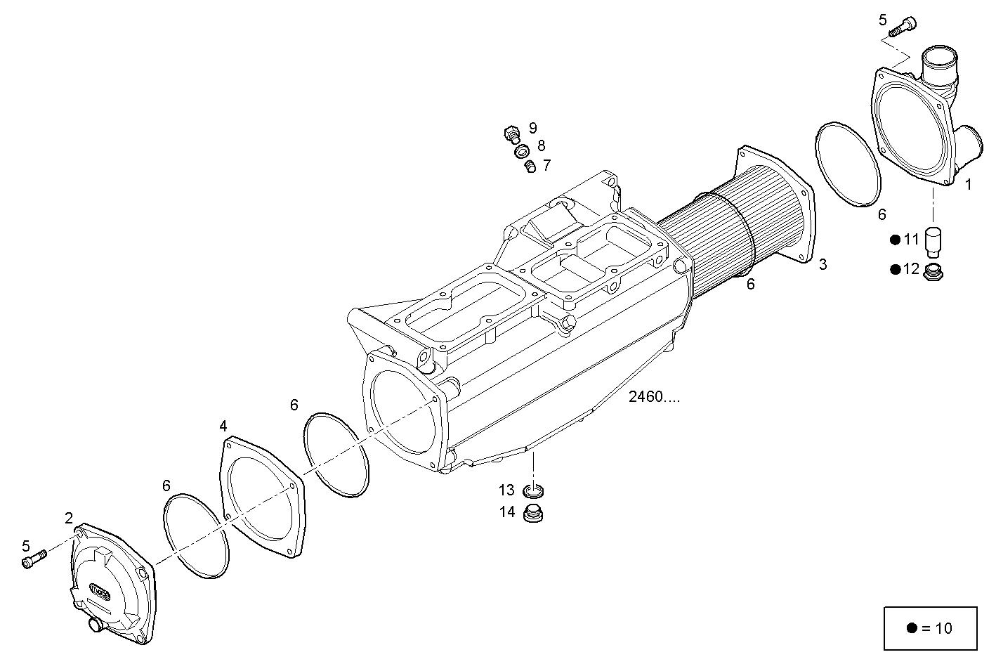 AIR - WATER HEAT EXCHANGER (COMPONENTS)