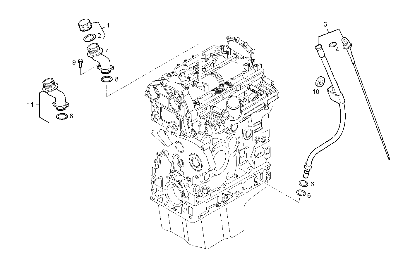 OIL DIPSTICK & FILLER PIPE