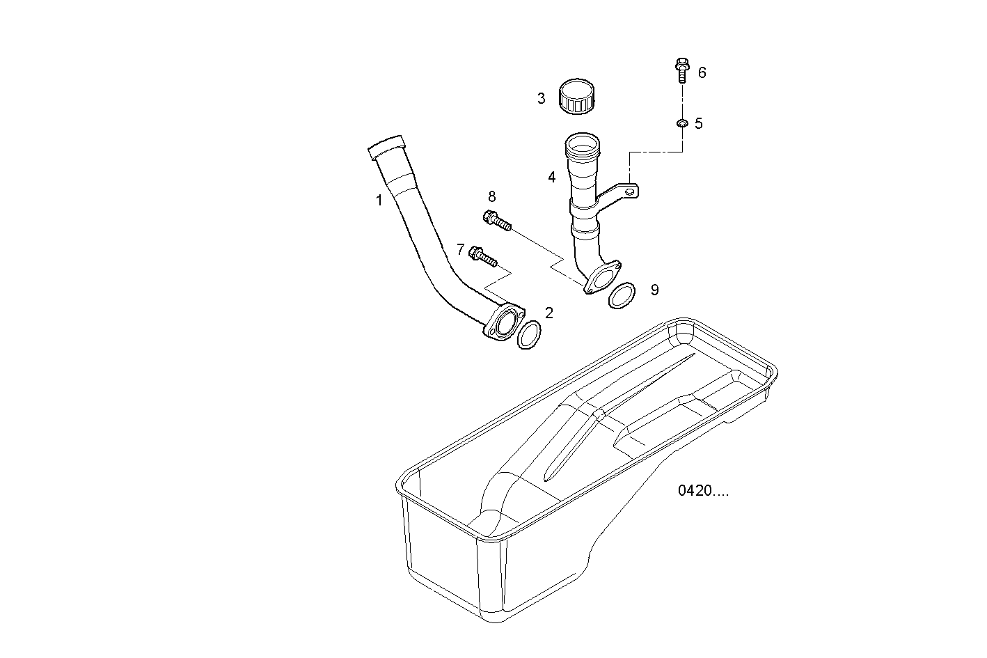 OIL DIPSTICK PIPE