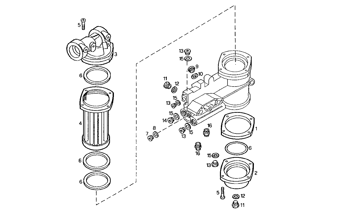 OIL - WATER HEAT EXCHANGER