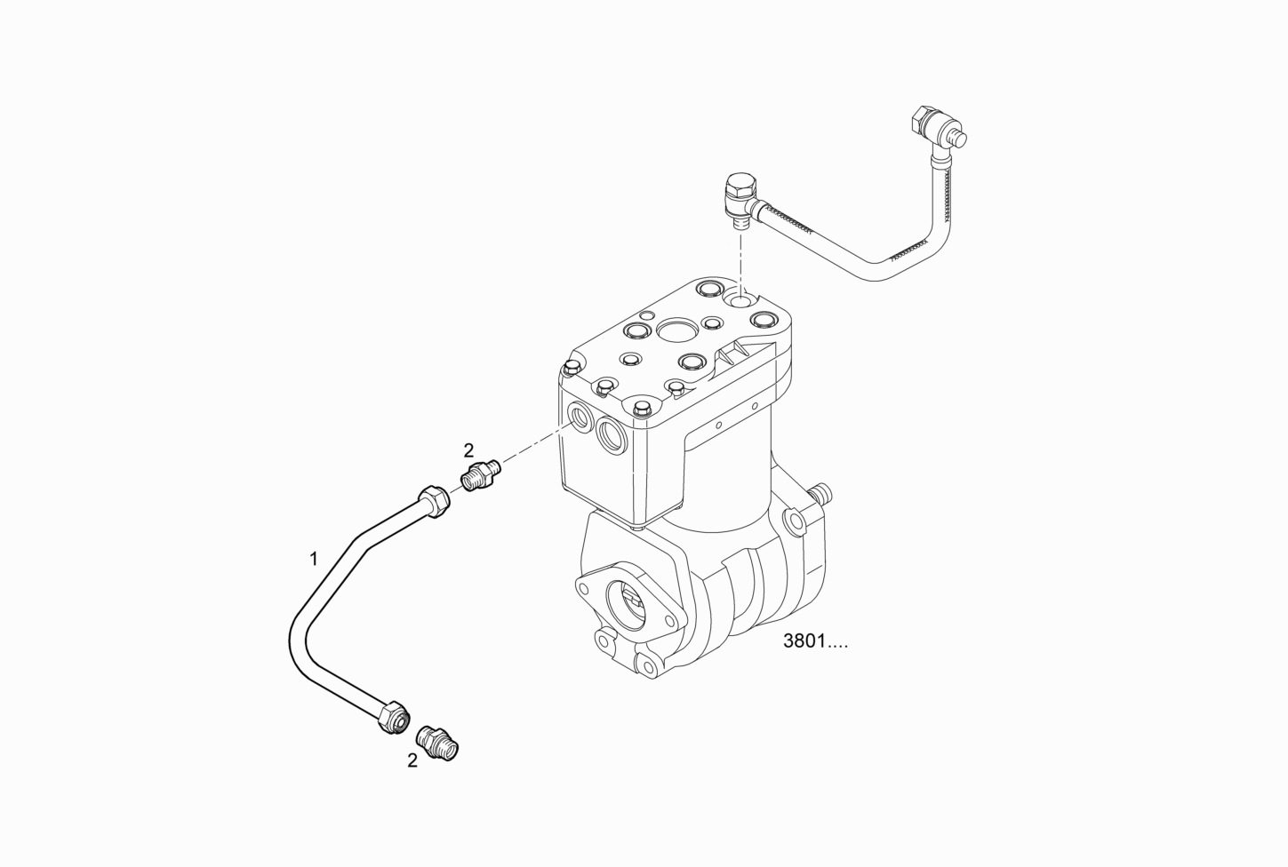 COMPRESSOR WATER INLET PIPE