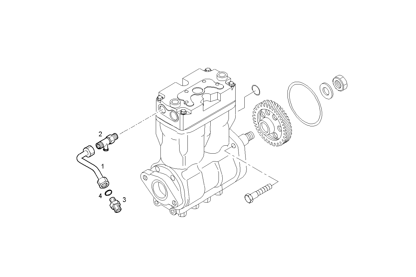 COMPRESSOR EXIT PIPE