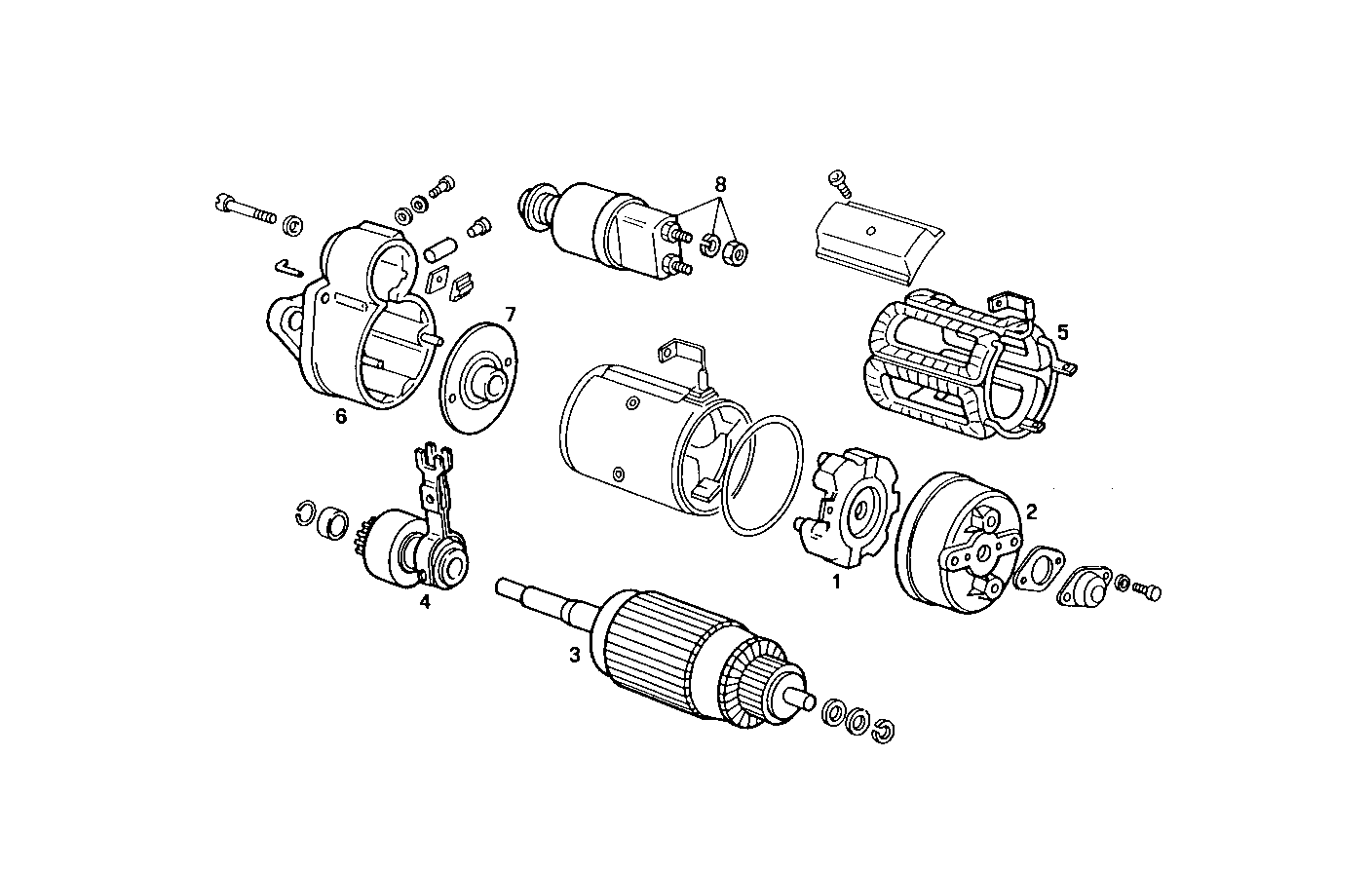 STARTER MOTOR (COMPONENTS)