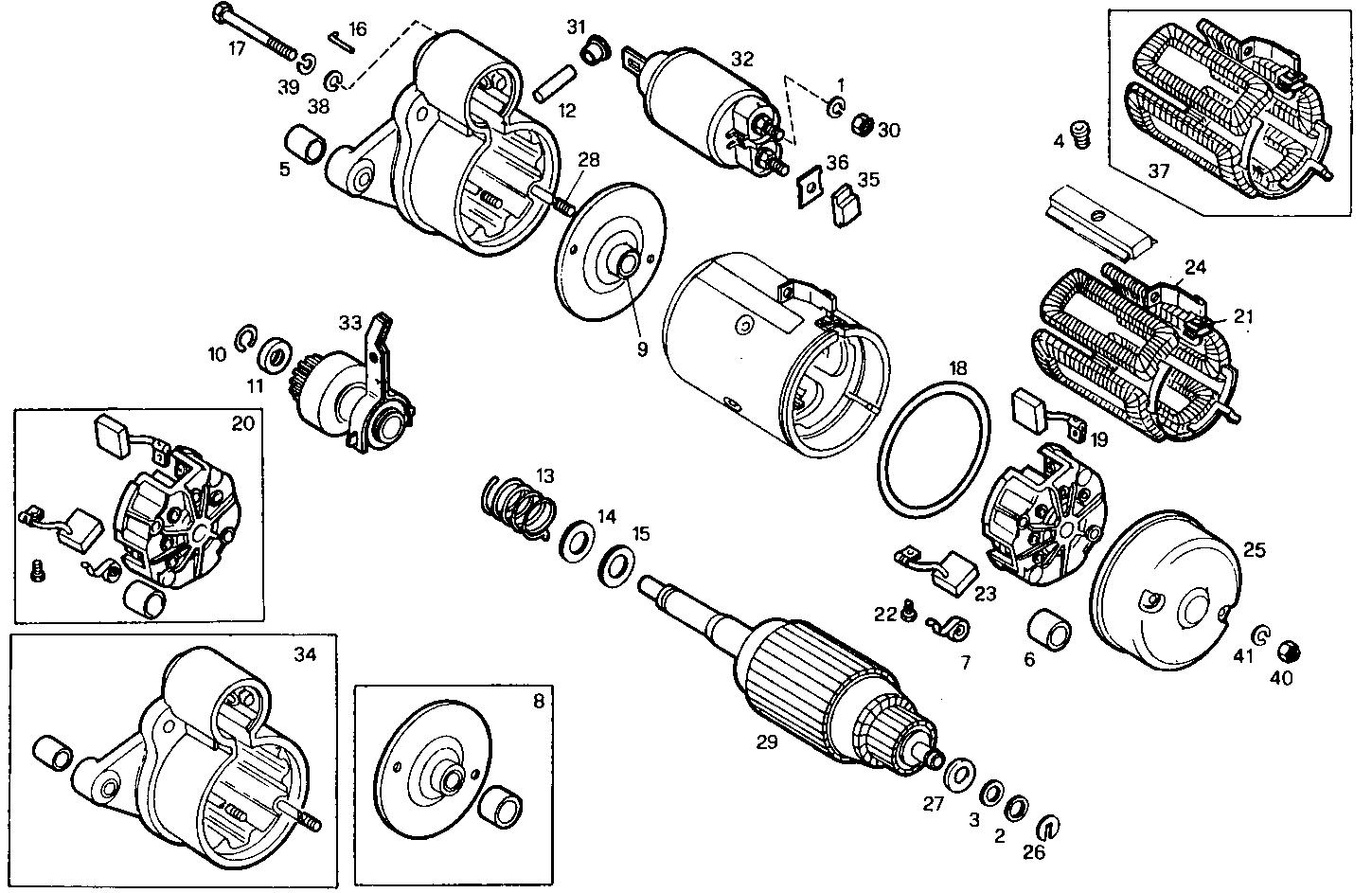 STARTER MOTOR (COMPONENTS)