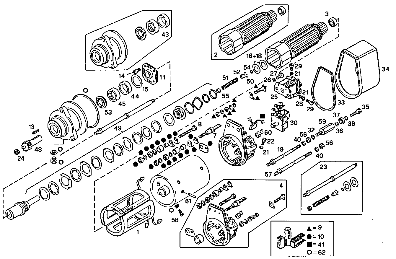 STARTER MOTOR (COMPONENTS)