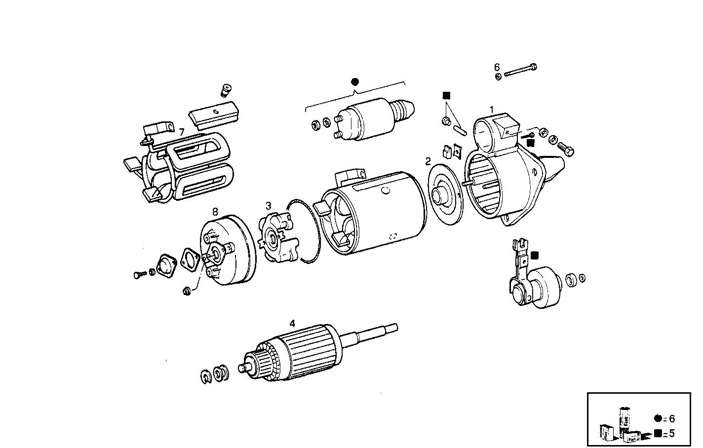 STARTER MOTOR (COMPONENTS)