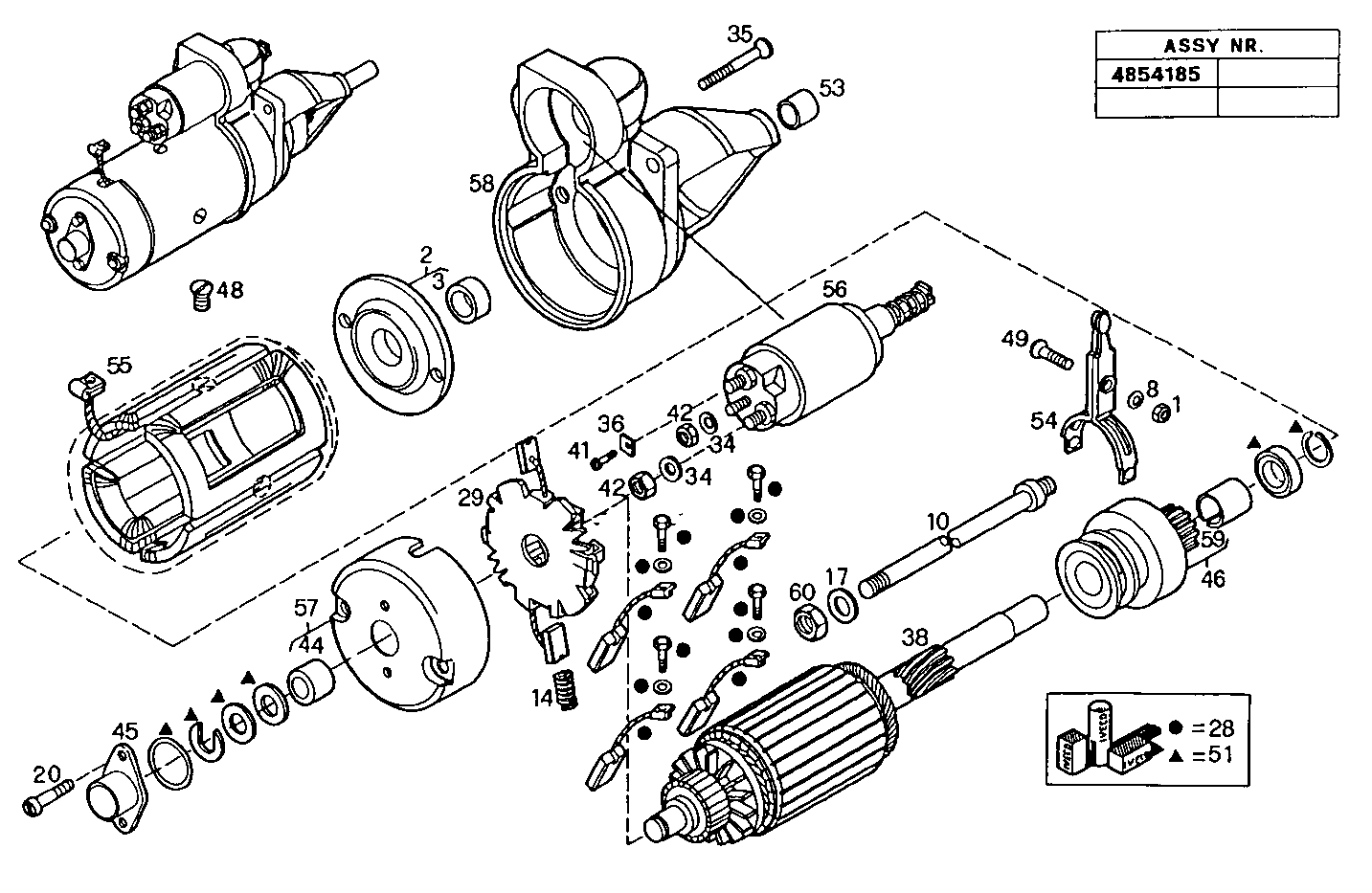 STARTER MOTOR (COMPONENTS)