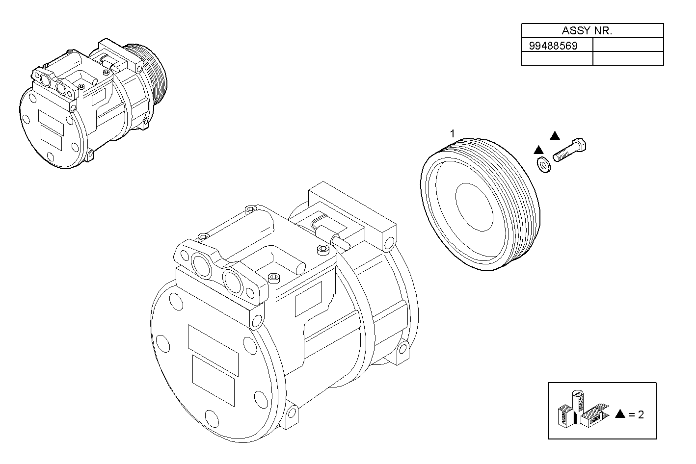COMPRESSOR AIR CONDITIONING (COMPONENTS)