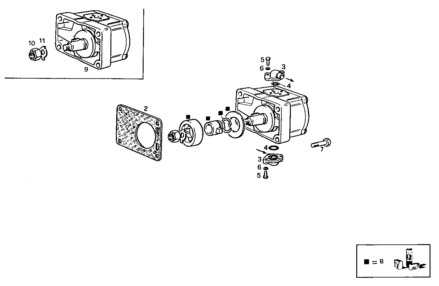 REAR HYDRAULIC PUMP