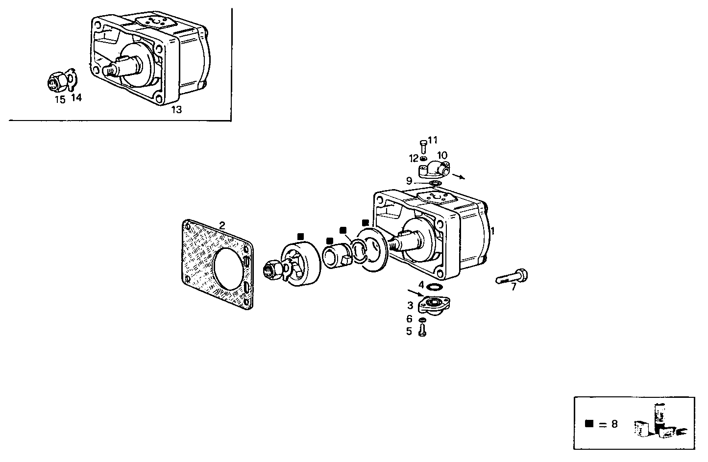 REAR HYDRAULIC PUMP