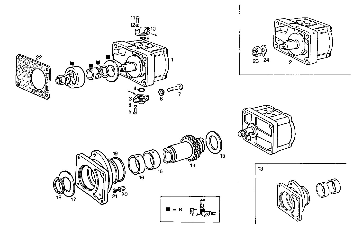 FRONT HYDRAULIC PUMP