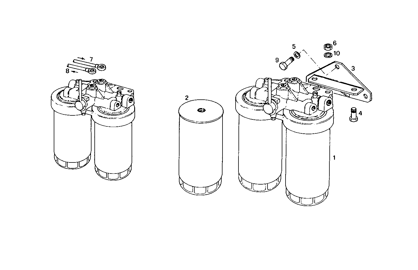 DOUBLE FUEL FILTER