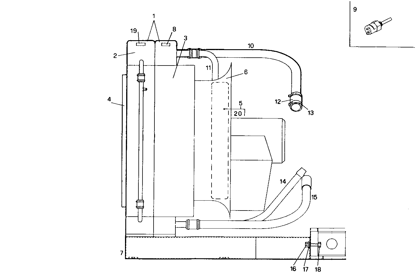 RADIATOR 2 CIRCUITS AIR/WATER