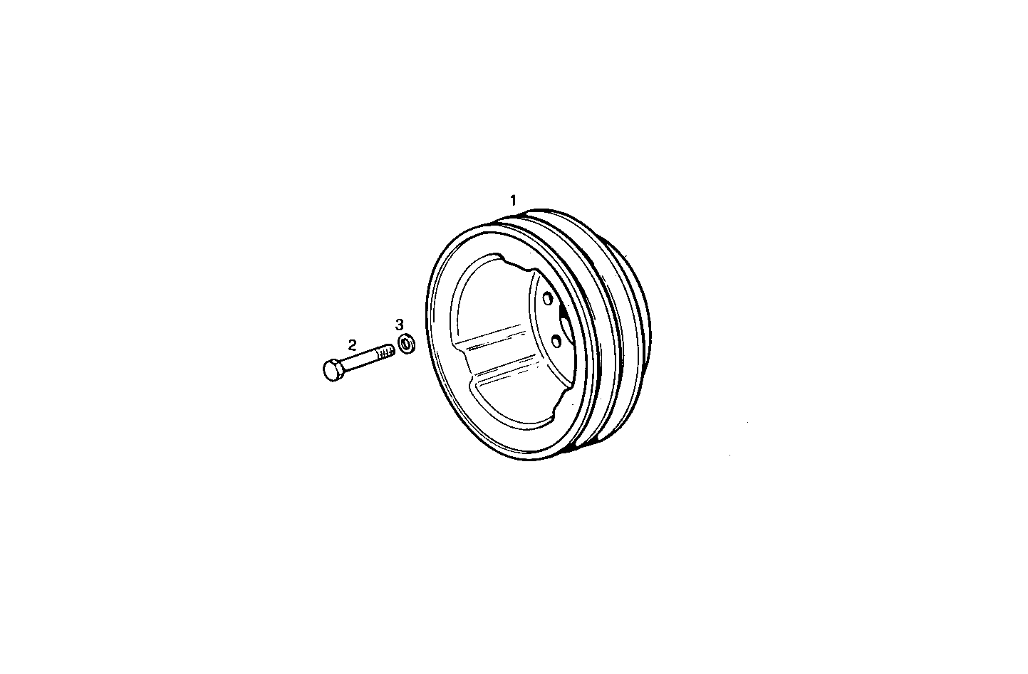 PULLEY ON ENGINE AXIS