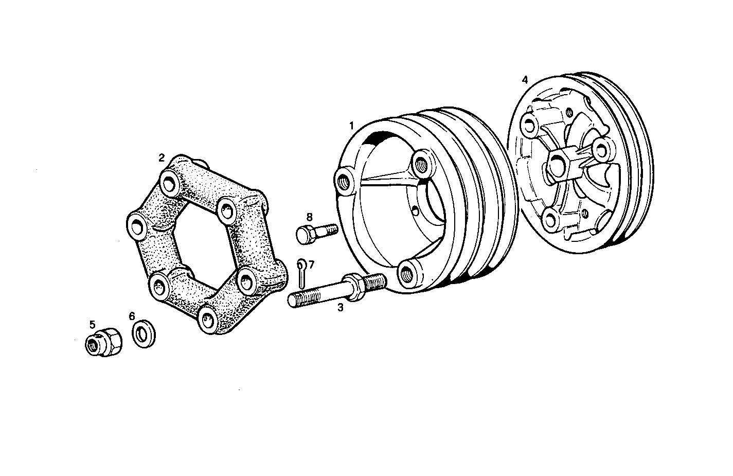 PULLEY ON ENGINE AXIS