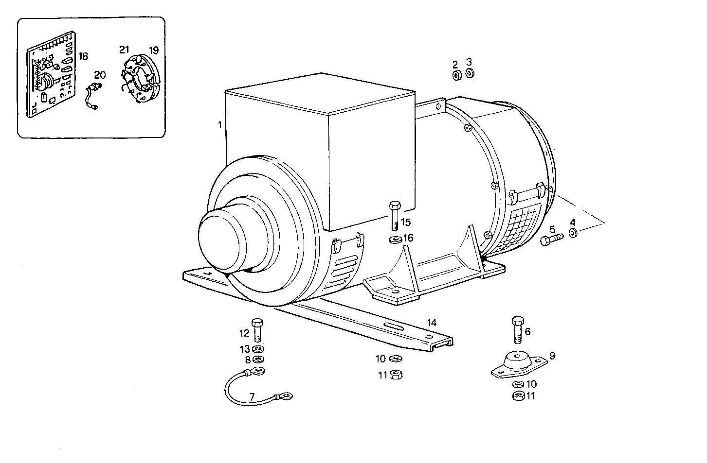 SINGLE BEARING ELECTRIC MACHINE