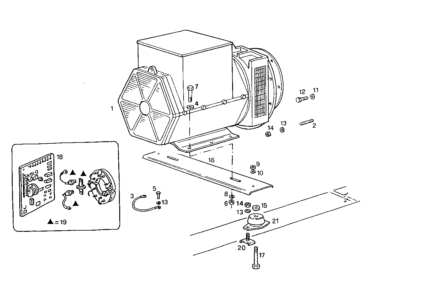 SINGLE BEARING ELECTRIC MACHINE