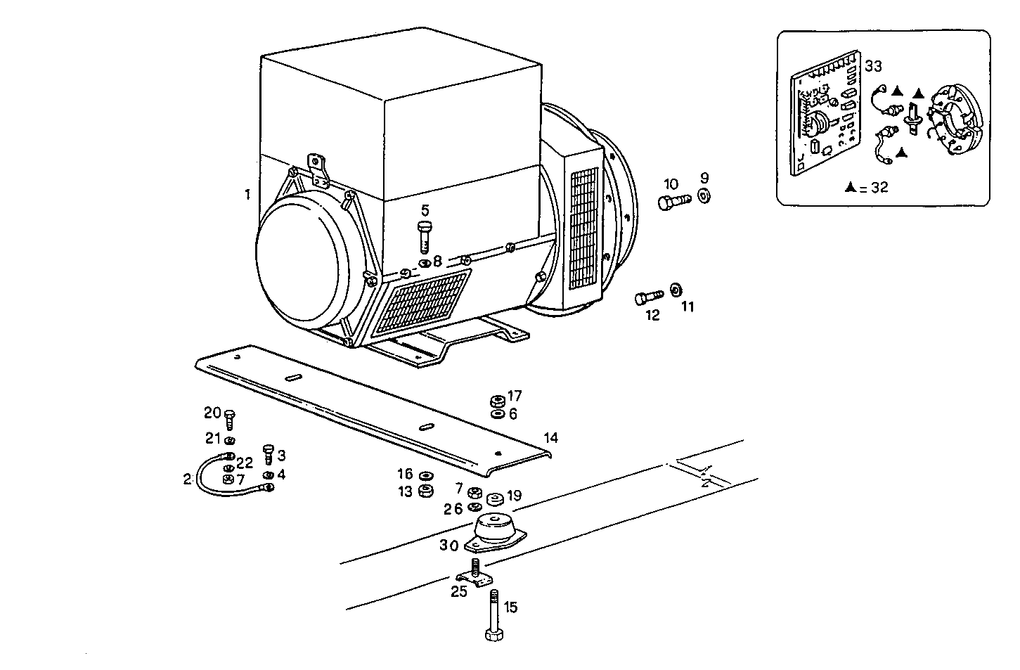 SINGLE BEARING ELECTRIC MACHINE