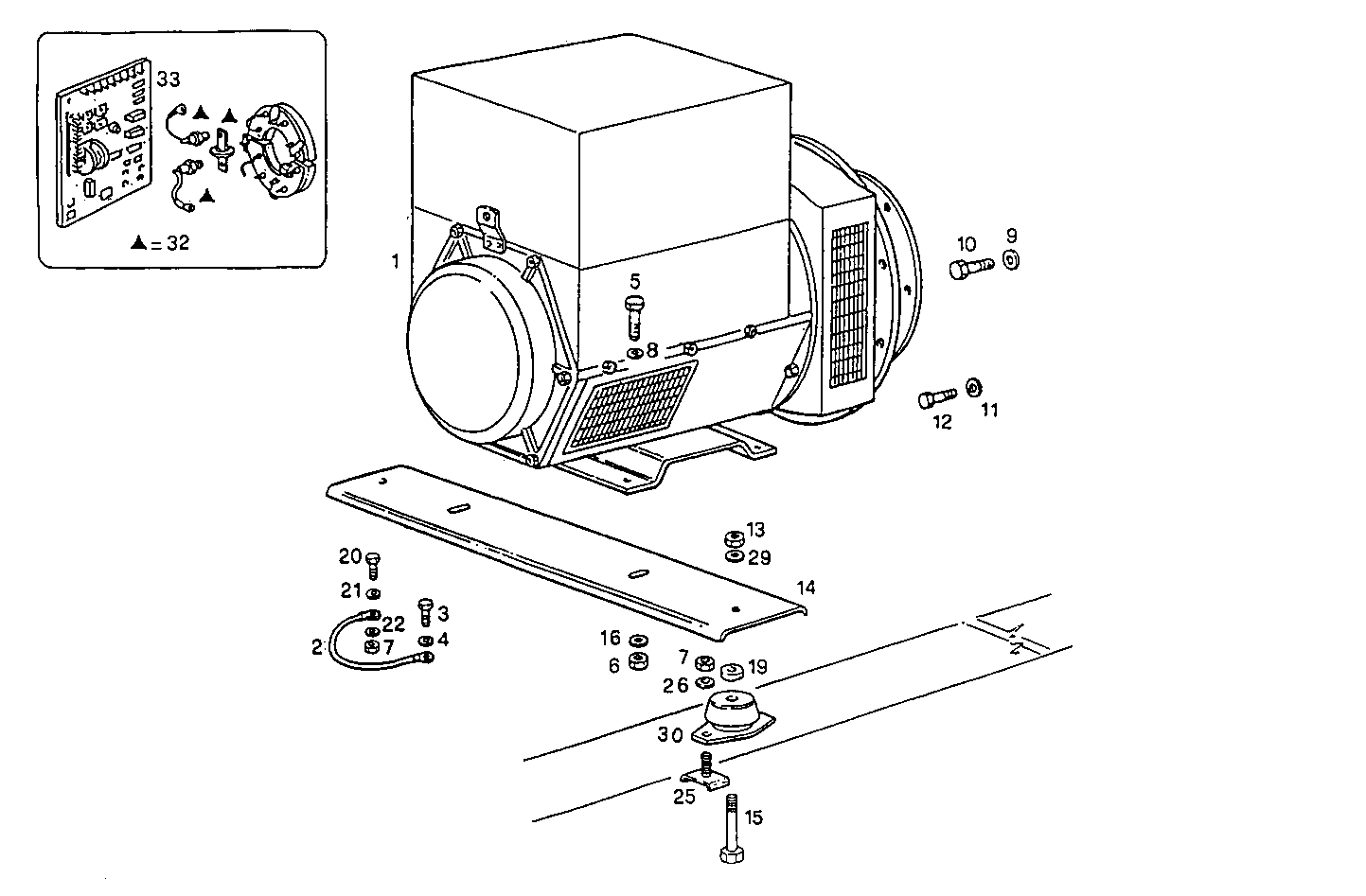 SINGLE BEARING ELECTRIC MACHINE