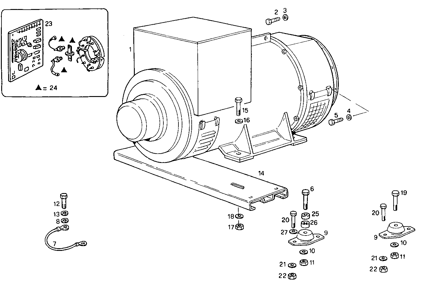 SINGLE BEARING ELECTRIC MACHINE