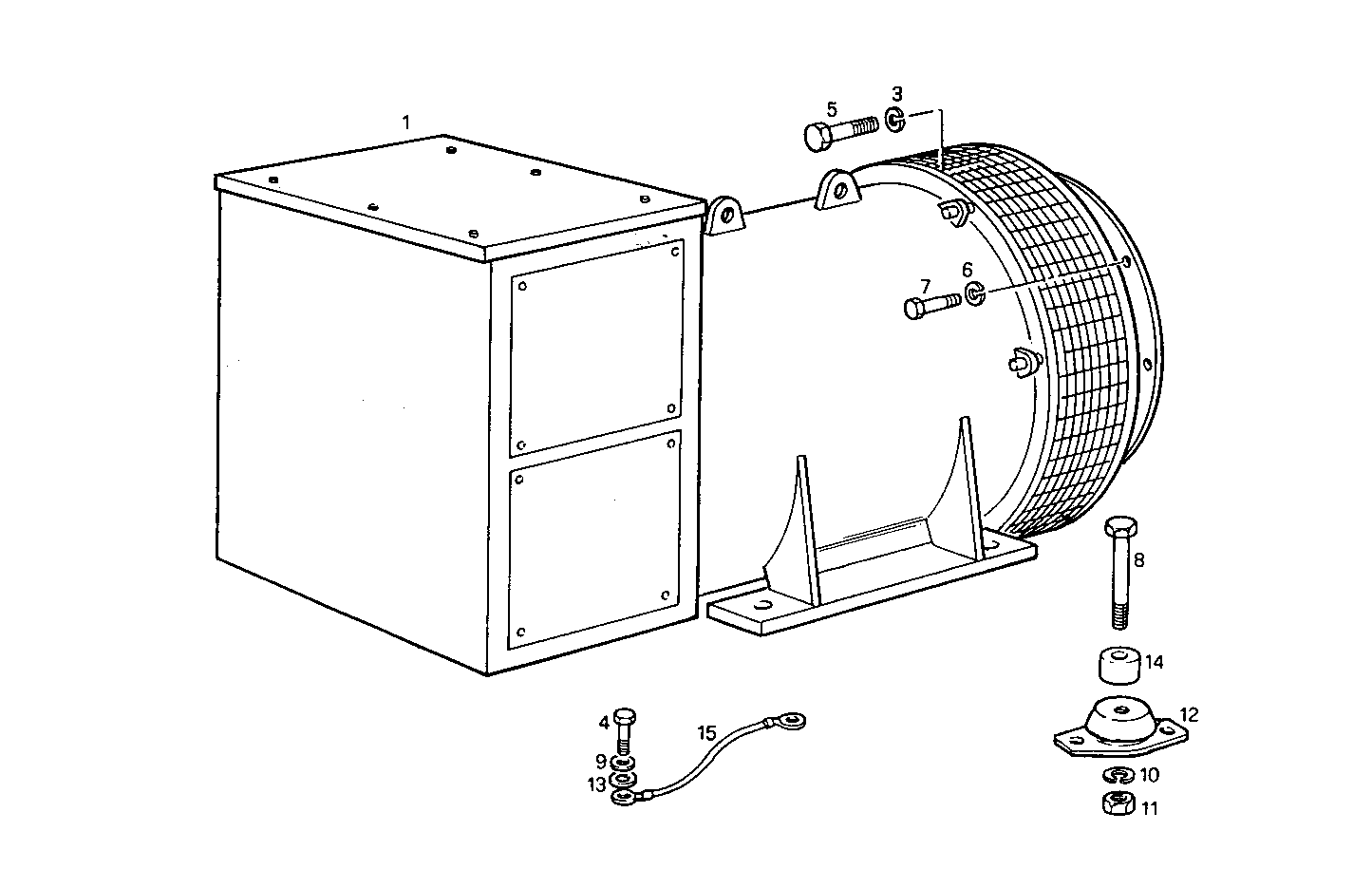 SINGLE BEARING ELECTRIC MACHINE
