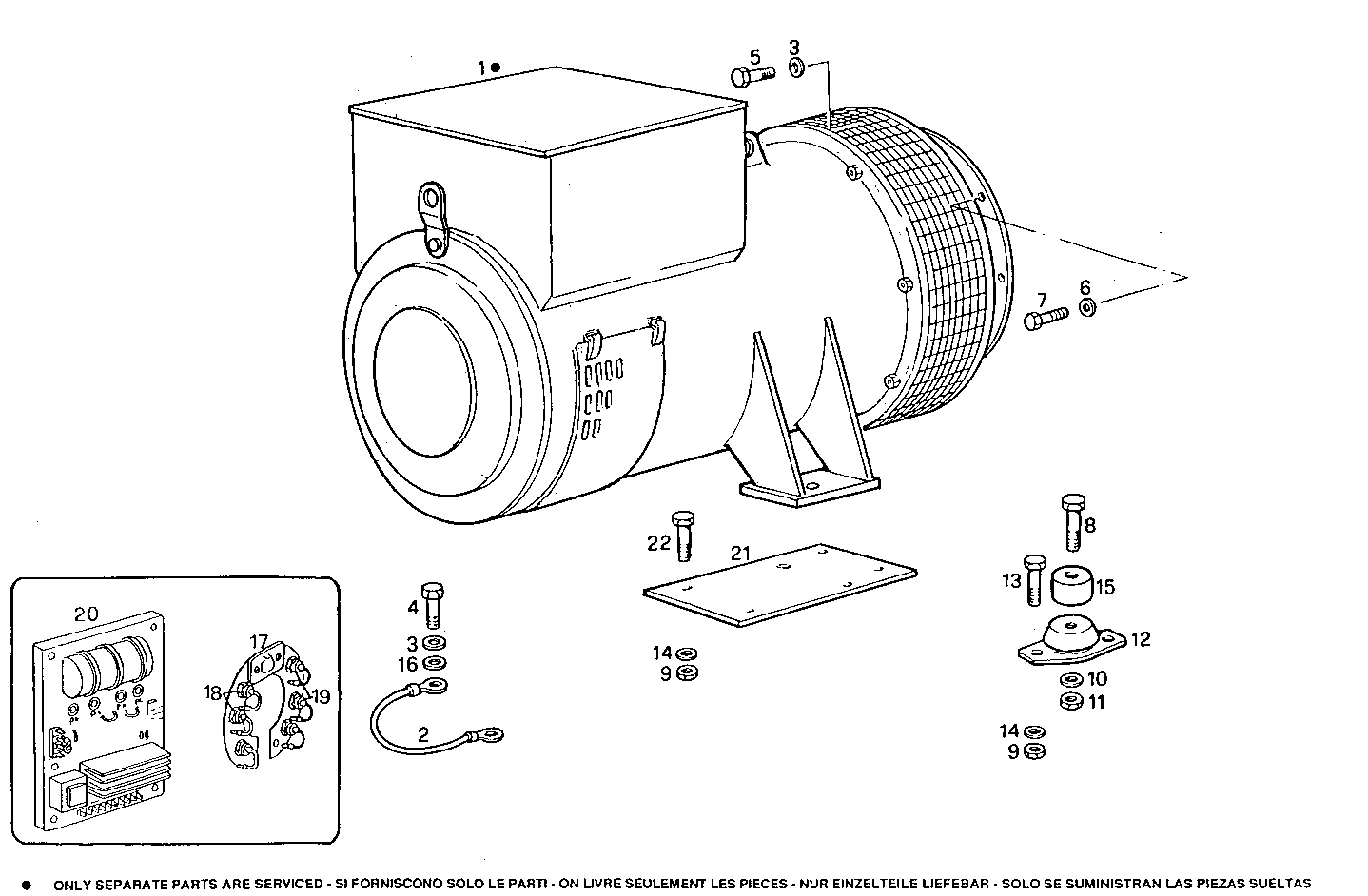 SINGLE BEARING ELECTRIC MACHINE