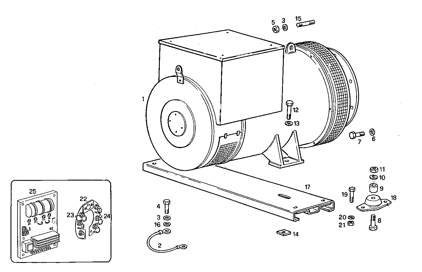 SINGLE BEARING ELECTRIC MACHINE