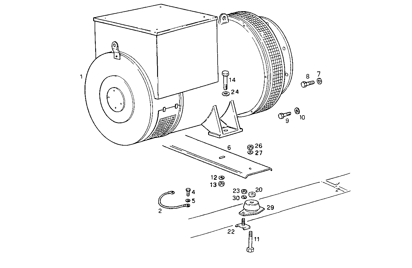 SINGLE BEARING ELECTRIC MACHINE