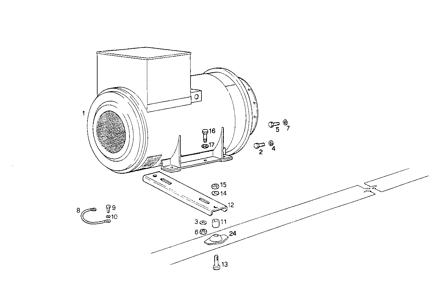 SINGLE BEARING ELECTRIC MACHINE