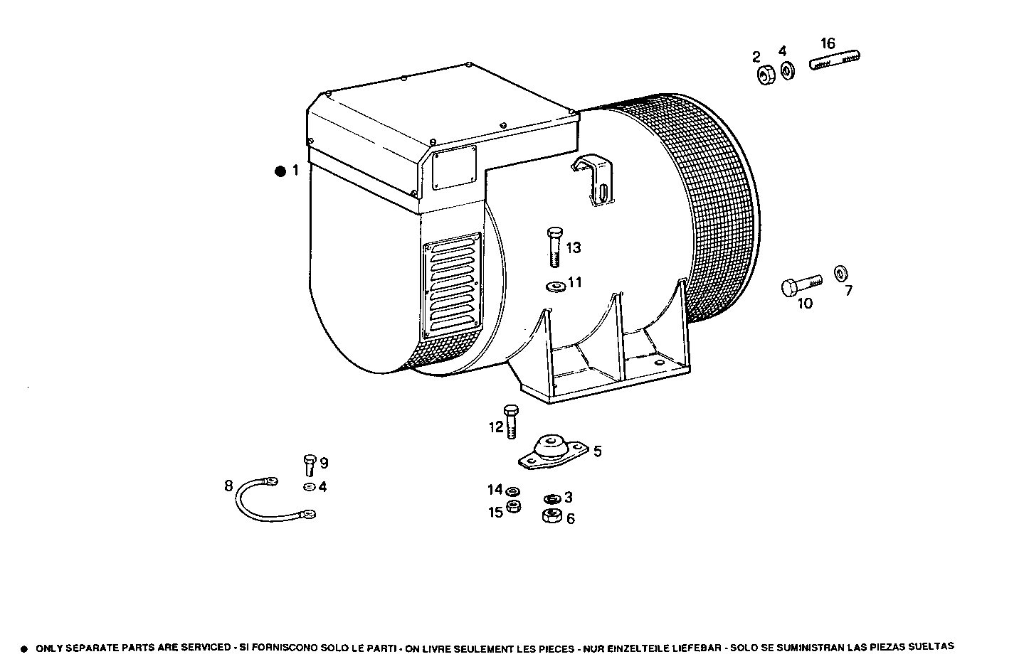 SINGLE BEARING ELECTRIC MACHINE