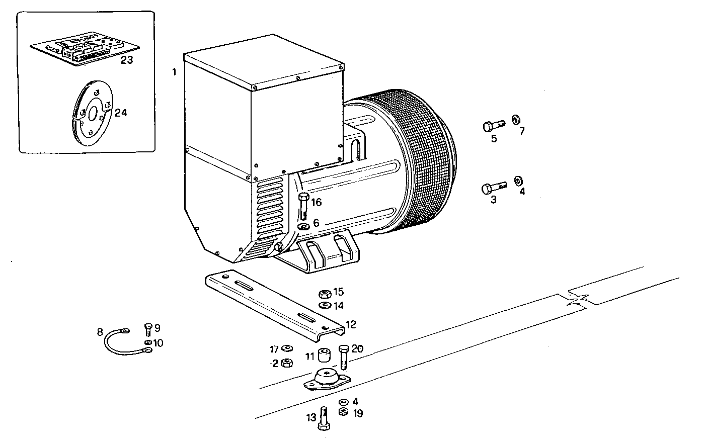 SINGLE BEARING ELECTRIC MACHINE