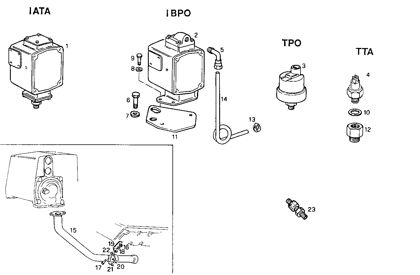 SENDER UNITS FOR INSTRUMENTS - 12/24V