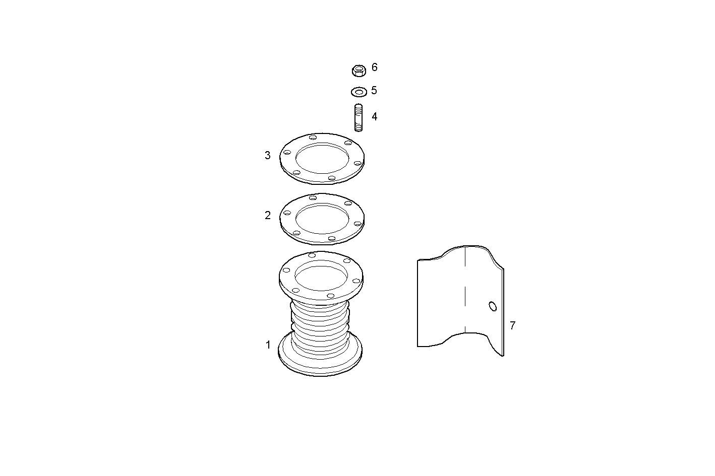 UPWARD REAR EXHAUST ELBOW
